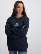 Bild Woolrich, LOGO CREWNECK SWEATSHIRT, Blå, Tröjor/Sweatshirts till Tjej, 16 år