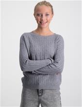 Bild RYVLS, Amelie Cable knit, Grå, Tröjor/Sweatshirts till Tjej, 158-164 cm