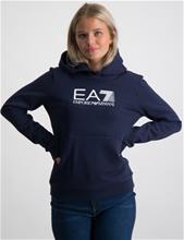 Bild EA7 Emporio Armani, FELPA, Blå, Huvtröjor/Hoodies till Tjej, 14 år