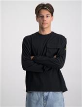 Bild Lyle & Scott, LS Heavyweight Oversized Patch Pocket Tee, Svart, Tröjor/Sweatshirts till Kille, 9-10 år