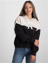 Bild Calvin Klein, COLOUR BLOCK MONOGRAM HOODIE, Svart, Huvtröjor/Hoodies till Tjej, 12 år