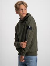 Bild Calvin Klein, BADGE RIB HOODIE, Grön, Huvtröjor/Hoodies till Kille, 16 år