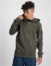 Bild Calvin Klein, RIB BLOCKING BADGE ZIP THROUGH, Grön, Huvtröjor/Hoodies till Kille, 12 år