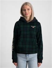 Bild Polo Ralph Lauren, Polo Sport Tartan Fleece Hoodie, Svart, Huvtröjor/Hoodies till Tjej, S