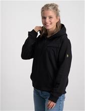Bild Lyle & Scott, Pocket Quarter Zip BB Hoodie, Svart, Huvtröjor/Hoodies till Tjej, 9-10 år