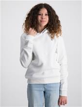 Bild Calvin Klein, INTARSIA LOGO HOODIE, Vit, Huvtröjor/Hoodies till Tjej, 14 år