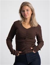 Bild D-XEL, T-SHIRT L/S, Brun, T-shirts till Tjej, 176 cm