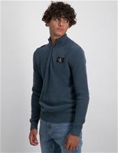 Bild Calvin Klein, ZIP UP BADGE SWEATER, Blå, Tröjor/Sweatshirts till Kille, 16 år