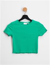 Bild Gina Tricot Young, Y baby lock t-shirt, Grön, Toppar/Blusar till Tjej, 146-152 cm