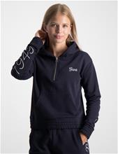 Bild Gant, GANT SCRIPT HALF ZIP HOODIE, Blå, Huvtröjor/Hoodies till Tjej, 158-164 cm