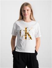 Bild Calvin Klein, URBAN ANIMAL CK FLOCK T-SHIRT, Vit, T-shirts till Tjej, 14 år