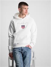 Bild Gant, GANT SHIELD HOODIE, Vit, Huvtröjor/Hoodies till Kille, 170 cm