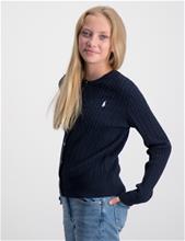 Bild Polo Ralph Lauren, MINI CABLE SWEATER, Blå, Tröjor/Sweatshirts till Tjej, XL
