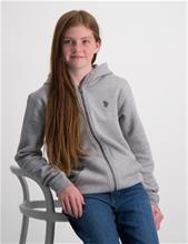 Bild U.S. Polo Assn., Core Fleece Zip BB Hoodie, Grå, Huvtröjor/Hoodies till Tjej, 9-10 år