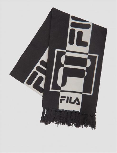 Bild Fila, INTARSIA knitted scarf, Svart, Halsdukar/Scarfs till Unisex, One size