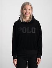 Bild Polo Ralph Lauren, Logo Velour Hoodie, Svart, Huvtröjor/Hoodies till Tjej, L