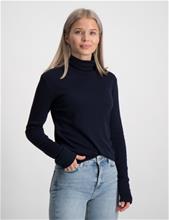 Bild Polo Ralph Lauren, Ribbed Cotton-Blend Turtleneck, Blå, Tröjor/Sweatshirts till Tjej, M