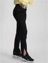 Bild Gina Tricot Young, Straight slit jeans, Svart, Jeans till Tjej, 140 cm