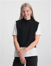 Bild Gina Tricot Young, Knit polo vest, Svart, Tröjor/Sweatshirts till Tjej, 146 cm