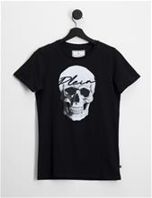 Bild Philipp Plein, T-shirt Round Neck SS Skull and Plein, Svart, T-shirts till Kille, 14 år
