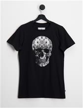Bild Philipp Plein, T-shirt Round Neck SS stones Skull, Svart, T-shirts till Kille, 12 år