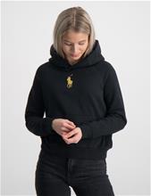 Bild Polo Ralph Lauren, Metallic-Pony Fleece Hoodie, Svart, Huvtröjor/Hoodies till Tjej, L