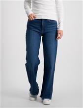 Bild Gant, D2. STRAIGHT HW RAW EDGE JEANS, Blå, Jeans till Tjej, 170 cm