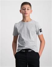 Bild Calvin Klein, RIB BLOCKING BADGE FITTED TOP, Grå, T-shirts till Kille, 14 år