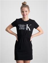 Bild Calvin Klein, HYBRID LOGO T-SHIRT DRESS, Svart, Klänningar till Tjej, 14 år