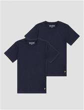 Bild Lyle & Scott, 2 Pack Lounge T Shirt, Blå, T-shirts till Kille, 12-13 år