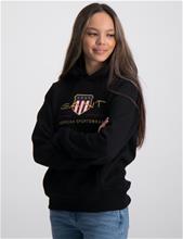 Bild Gant, ARCHIVE SHIELD HOODIE, Svart, Huvtröjor/Hoodies till Tjej, 170 cm