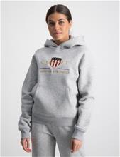 Bild Gant, ARCHIVE SHIELD HOODIE, Grå, Huvtröjor/Hoodies till Tjej, 134-140 cm