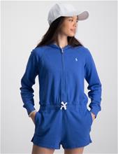 Bild Polo Ralph Lauren, Spa Terry Long-Sleeve Hooded Romper, Blå, Jumpsuit/Byxdress till Tjej, M