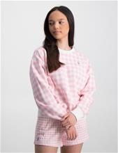 Bild Polo Ralph Lauren, Gingham Fleece Sweatshirt, Rosa, Tröjor/Sweatshirts till Tjej, S