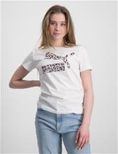 Bild Puma, Classics Summer Roar Logo Tee G, Vit, T-shirts till Tjej, 176 cm