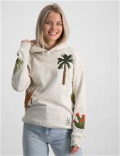 Bild Scotch & Soda, Embroidered-artwork hoodie, Beige, Huvtröjor/Hoodies till Tjej, 170 cm