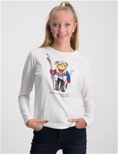 Bild Polo Ralph Lauren, Polo Bear Cotton Long-Sleeve Tee, Vit, T-shirts till Tjej, XL