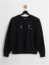 Bild Polo Ralph Lauren, Logo Fleece Sweatshirt, Svart, Tröjor/Sweatshirts till Tjej, L