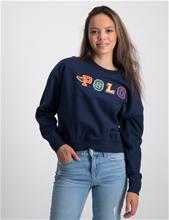 Bild Polo Ralph Lauren, Logo Fleece Sweatshirt, Blå, Tröjor/Sweatshirts till Tjej, XL