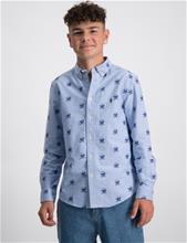 Bild Polo Ralph Lauren, Sitting Bear Cotton Oxford Shirt, Blå, Skjortor till Kille, XL