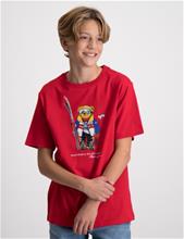 Bild Polo Ralph Lauren, Cotton Jersey Crewneck Tee, Röd, T-shirts till Kille, XL