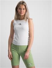 Bild Calvin Klein, MONOGRAM RIB SLEEVELESS TOP, Vit, Toppar/Blusar till Tjej, 10 år