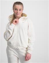 Bild Tommy Hilfiger, SCRIPT ZIP THRU HOODIE, Vit, Huvtröjor/Hoodies till Tjej, 14 år