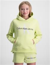 Bild Calvin Klein, REFLECTIVE MONOGRAM HOODIE, Gul, Huvtröjor/Hoodies till Tjej, 12 år