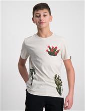 Bild Scotch & Soda, Relaxed-fit placed artwork T-shirt, Beige, T-shirts till Kille, 152 cm
