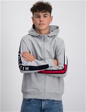 Bild Tommy Hilfiger, TOMMY FLAG HOODED ZIP THROUGH, Grå, Huvtröjor/Hoodies till Kille, 16 år