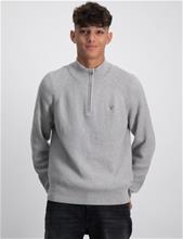 Bild Gant, D1. CASUAL COTTON RIBBED HALF ZIP, Grå, Tröjor/Sweatshirts till Kille, 176 cm