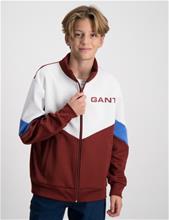 Bild Gant, D2. SPORTY TRACKSUIT ZIP JACKET, Röd, Tröjor/Sweatshirts till Kille, 158-164 cm