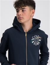 Bild Scotch & Soda, Zip-through artwork hoodie, Blå, Huvtröjor/Hoodies till Kille, 152 cm