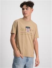 Bild Gant, ARCHIVE SHIELD SS T-SHIRT, Beige, T-shirts till Kille, 176 cm